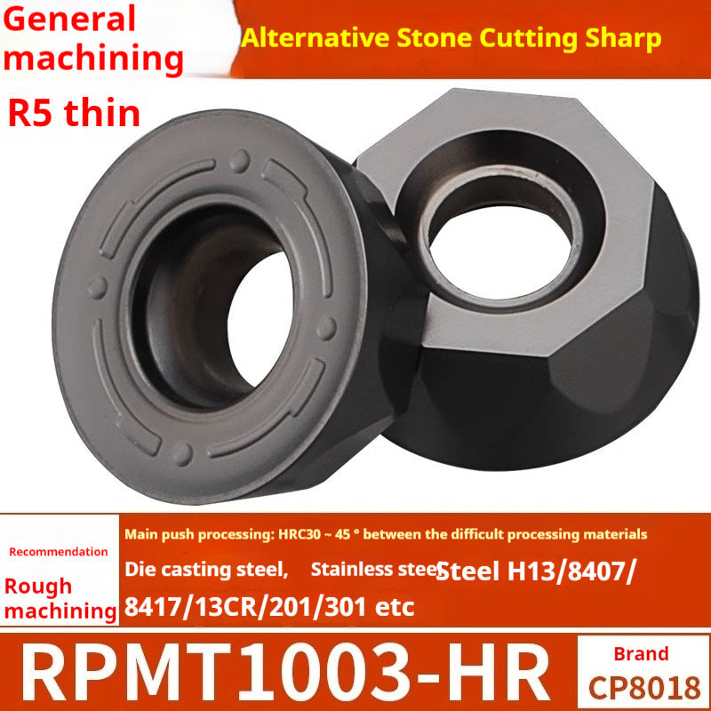 2036-CNC milling inserts, RPMW carbide R5 machining center, R4 milling machine, R6 milling inserts, RPMT round cutter cutters Shandong Denso Pricision Tools Co.,Ltd.